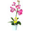 Orhidee artificială în ghiveci, roz, 35 cm