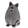 Pisică din ceramică Lukrecia gri, 33 x 23 cm