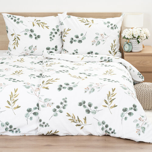 Lenjerie de pat din bumbac 4Home Eucalipt, 220 x200 cm, 2 buc. 70 x 90 cm