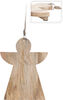 Tocător Înger, din lemn, 36 cm