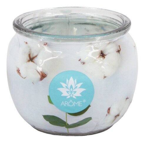 Arome Fresh Cotton illatgyertya üvegben, 90 g