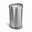 Simplehuman Pedal bin 45 L, mat jeklo