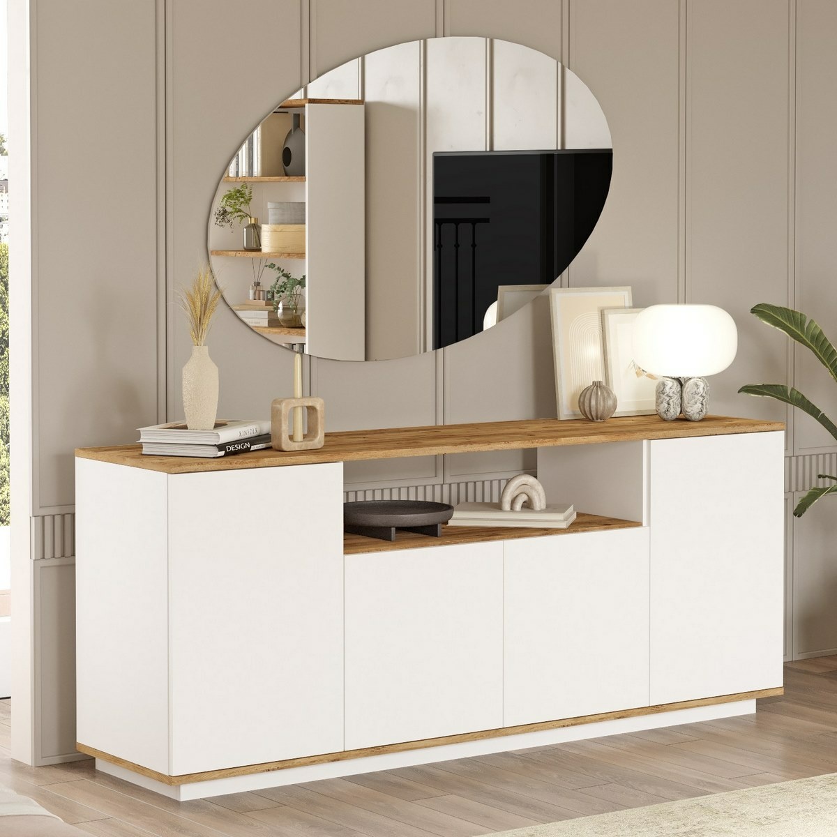 Skrinka Frau Atlantic Pine and White