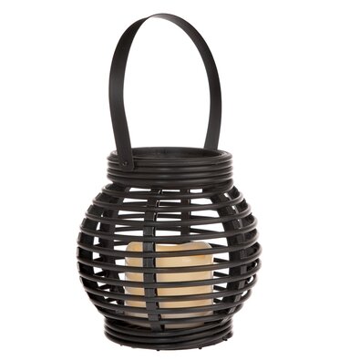 Ліхтар зі світлодіодною свічкою Lucida, чорний,14 x 13 x 14 см