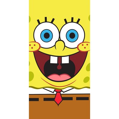 Badetuch Sponge Bob Face, 70 x 140 cm