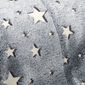 4Home Decke Soft Dreams Stars leuchtend Grau, 150 x 200 cm