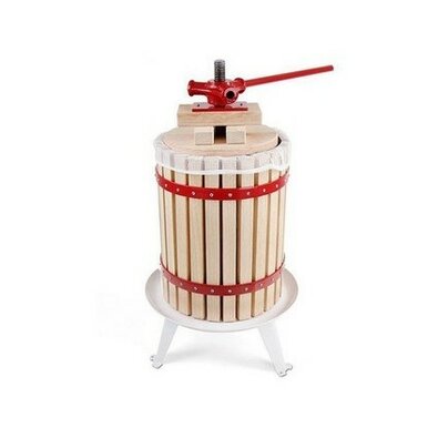 Ručný lis na ovocie s rúškou, 6 l