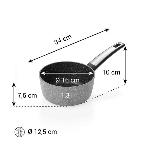Tescoma i-PREMIUM Stone serpenyő, átmérő 16 cm,1,3 l