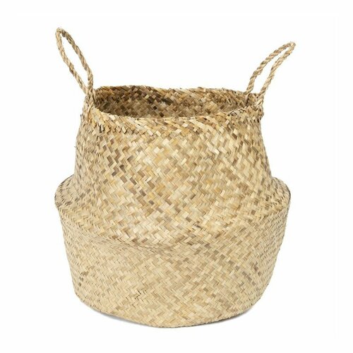 Coș de depozitare tricotat din iarbă de mareCompactor Belly, 45 x 36 cm, natural, L