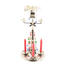 Tradiční andělské zvonění Stromek stříbrná, 30 cm