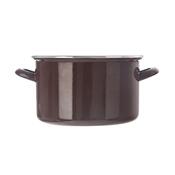 Orion Smaltovaný hrniec s lemom Brown, 4 l