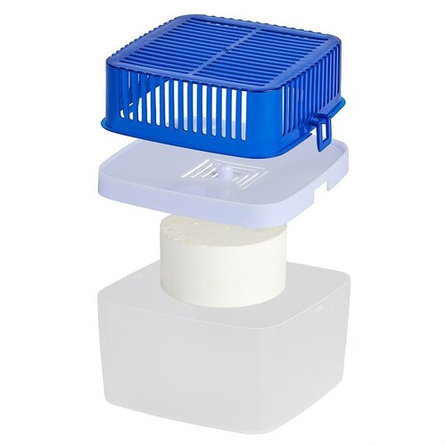 Osuszacz powietrza z 2 zapasowimi wkładkamibiały + niebieski,