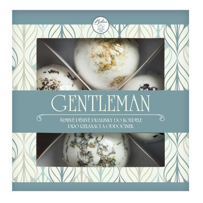 Bohemia Gifts Badekugeln - Gentleman, 4 Stück