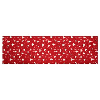 Traversă de masă de Crăciun Crăciun 40 x 150 cm,roșu