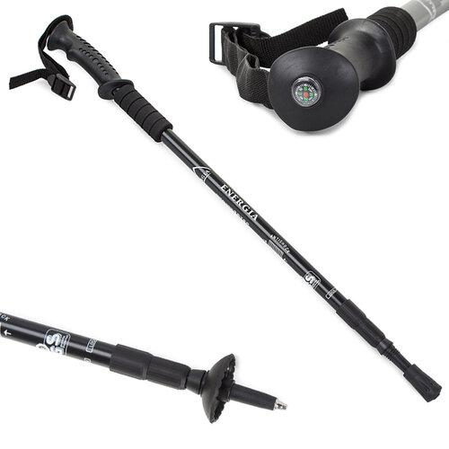 Nordic walking palice za hojstrenje antishock,črne