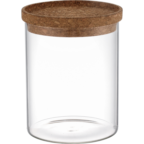 4Home Szklany pojemnik do żywności z pokrywką Cork, 650 ml