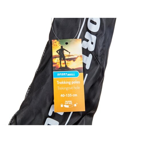 Sportwell Bastoane de trekking pliabile Flip lock,135 cm
