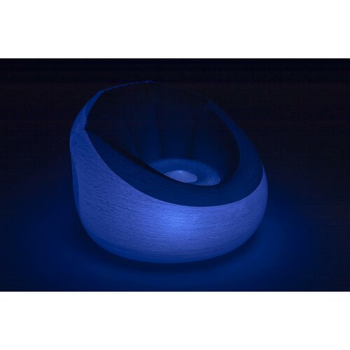 Fotoliu gonflabil catifelat Bestway cu efecte LED, 102 x 97 x 71 cm