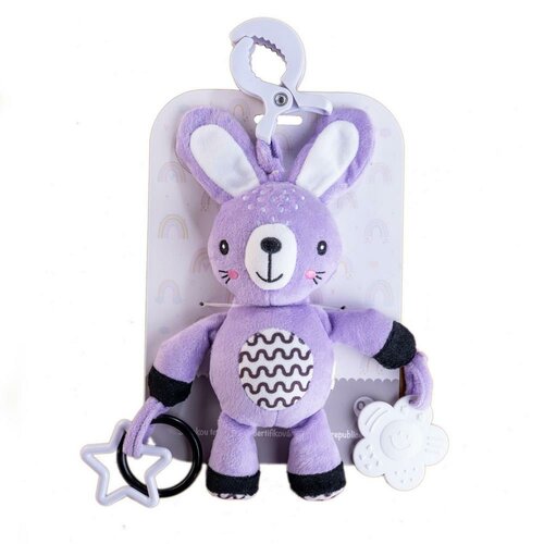 Hrkálka babyted Zajačik plyš 30 cm záves na postieľku / kočík