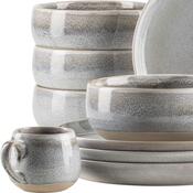 Mäser Set de vase pentru micul dejun 16 piese AQUATA – gri