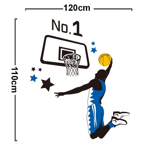Samolepiaca dekorácia basketbal