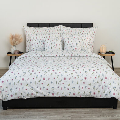 Kvalitex Крепове постільна білизна Літня галявина, 240 x 200 см, 2x 70 x 90 см