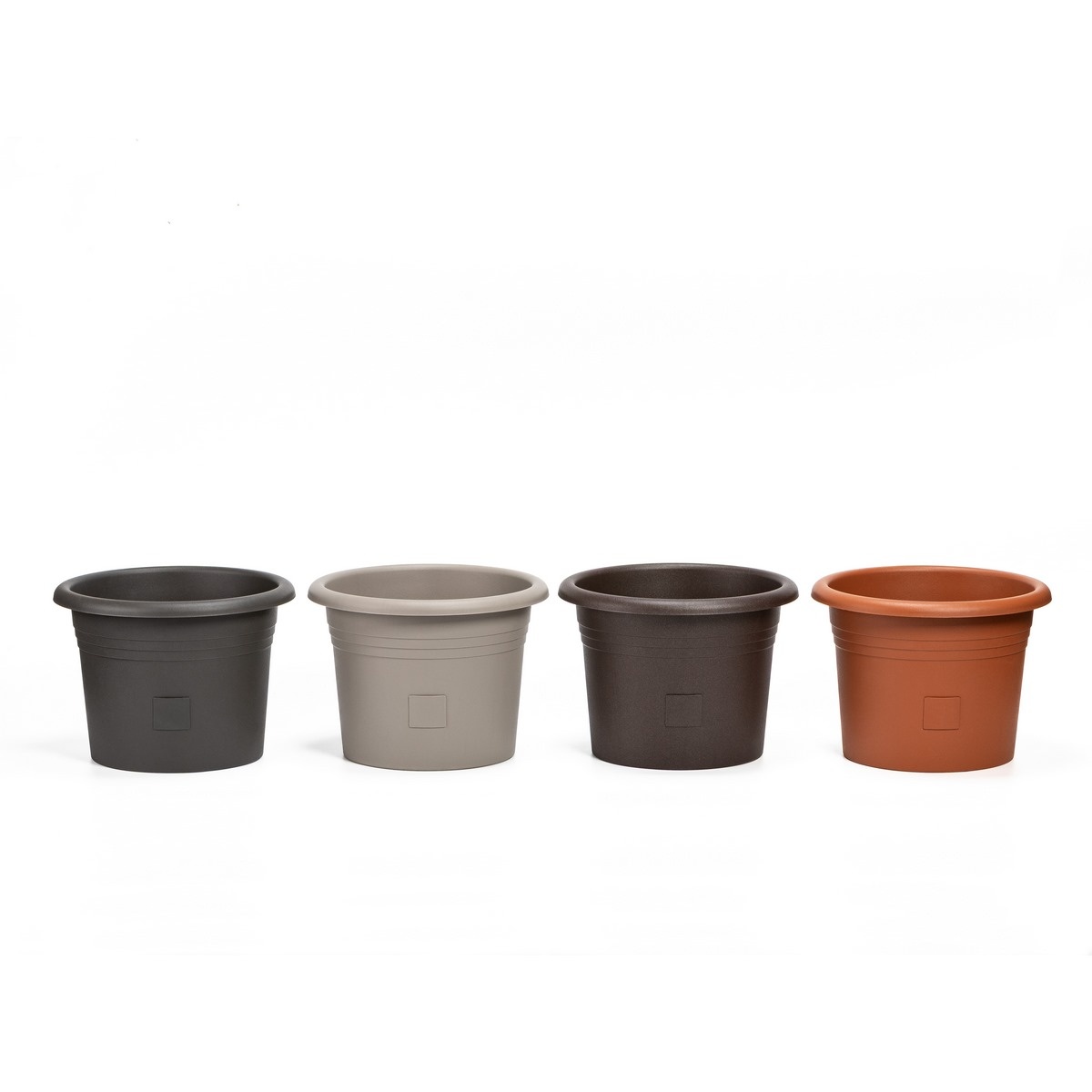 Plastia Samozavlažovací květináč Narza pr. 35 cm, antracit, pr. 35 cm - thumb (2)
