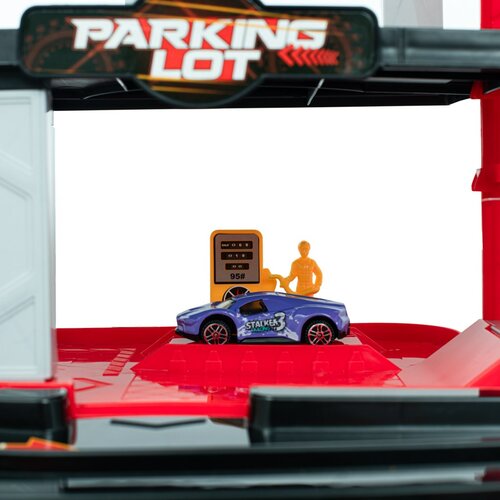 Baby Mix Garage dla dzieci z helikopterem, 60 x 33x 29 cm