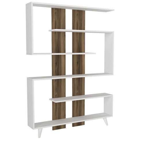 Bücherregal Rain White Walnut