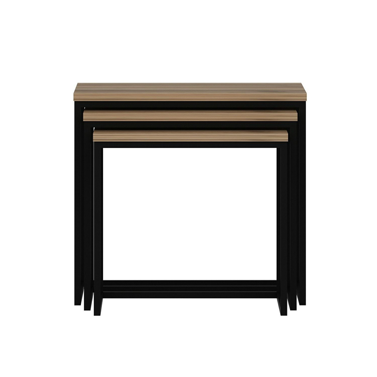 Odkládací stolek Evia Walnut, 3 ks - thumb (1)