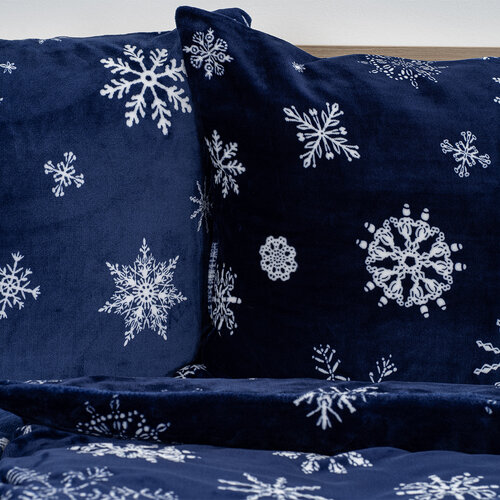 4Home Lenjerie de pat din microflanel Midnight Snowfall, 140 x 200 cm, 70 x 90 cm