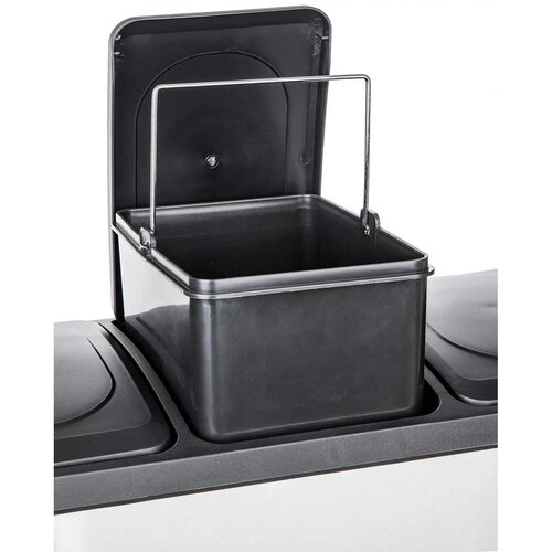 Brilanz Koš na tříděný odpad Savery, 3 x 20 l, nerez