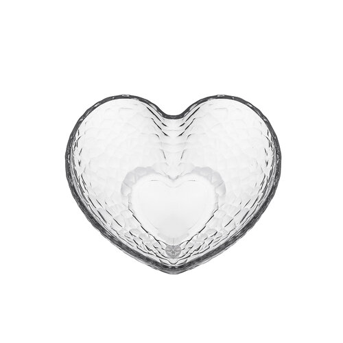 Altom Sada skleněných misek Heart, 9 cm, 6 ks