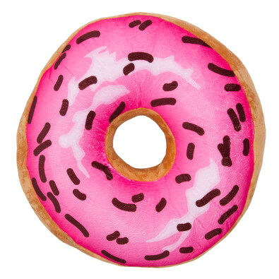 Poduszka Donut różowy, 34 cm