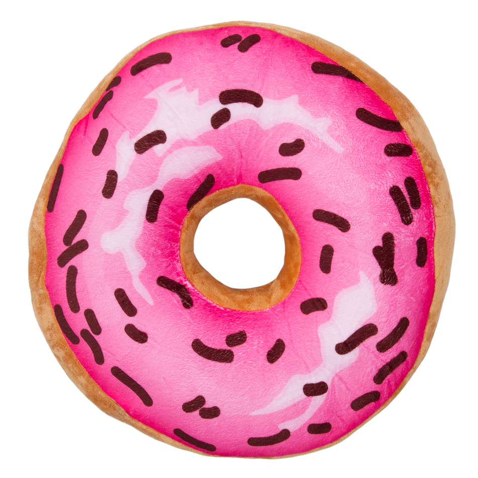 Jahu Tvarovaný vankúšik Donut ružová, 34 cm