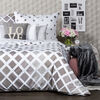 4Home Posteljnina Geometric siva mikro, 140 x 200