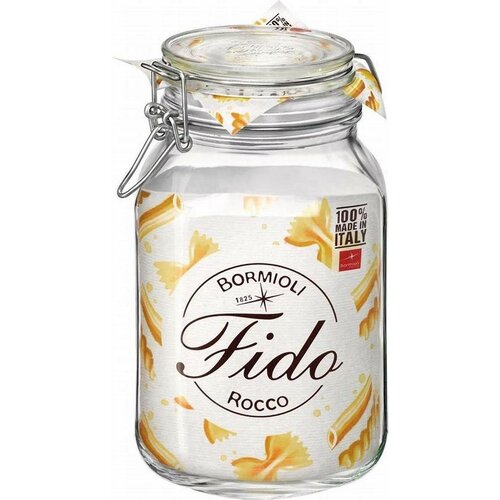 Bormioli Rocco Steklene kozarce za vlaganje spokrovom FIDO, 1 l