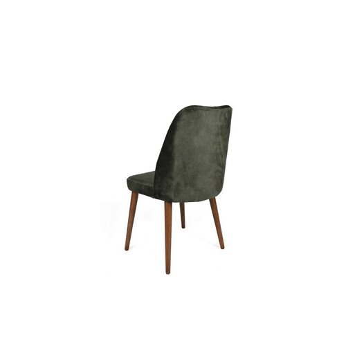 Súprava jedálenských stoličiek Alfa Khaki and Walnut, 2 ks