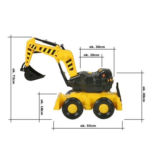 Excavator de nisip pentru copii, 72 cm