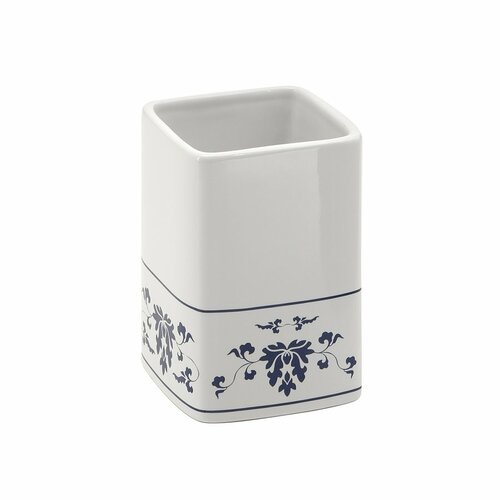 EDY CX9889 Cixi pohár na postavenie, porcelán, biela/modrá