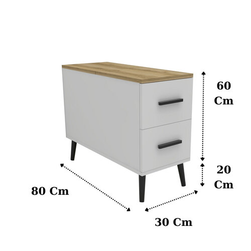 Stolik do odkładania Delta White