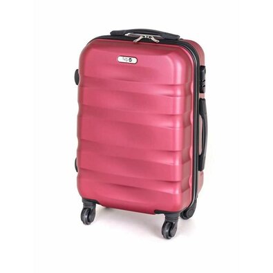Pretty UP kerekes bőrönd ABS29, S, bordó