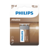 Philips akkumulátor 9 V Entry lúgos, 1 db