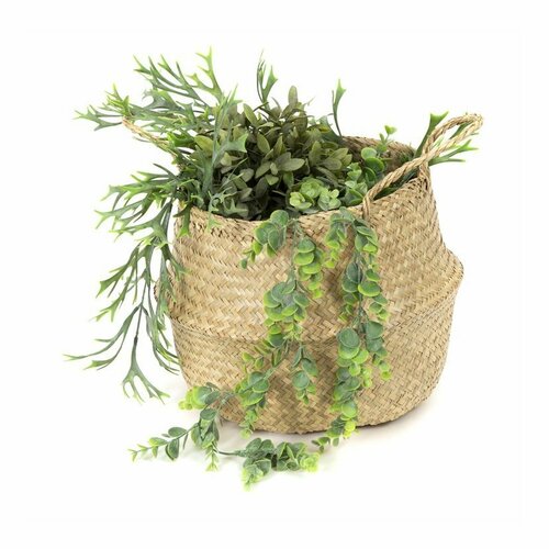 Compactor Pletený úložný košík z mořské trávyBelly, 35 x 32 cm, přírodní