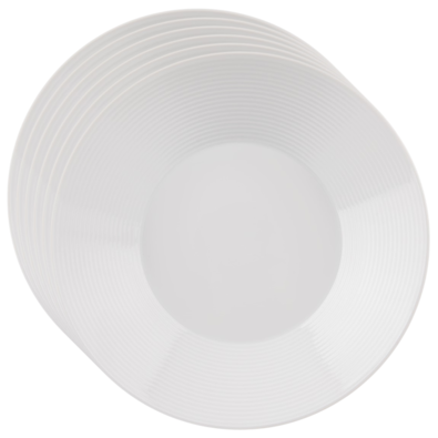 Orion Set porcelanových globokih krožnikov Mona linka 6 kos, 22 cm