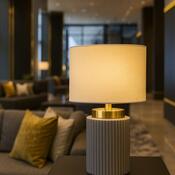 Rabalux 74045 stolní lampa Glovy, šedá