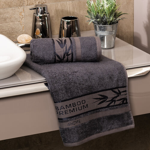 4Home Банний рушник Bamboo Premium темно-сірий, 70 x 140 см