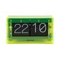 Karlsson 5976YE designové nástěnné/stolní překlápěcí hodiny zelená, 21 cm