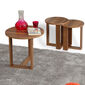 Masă pliabilă Mira Walnut, 3 buc