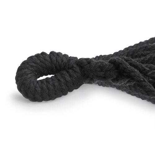 AmeliaHome viseča ležalna mreža Colada črna, 240 x80 cm